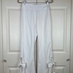 CQ by CQ Flared Pants Bow Detailed White Ivory